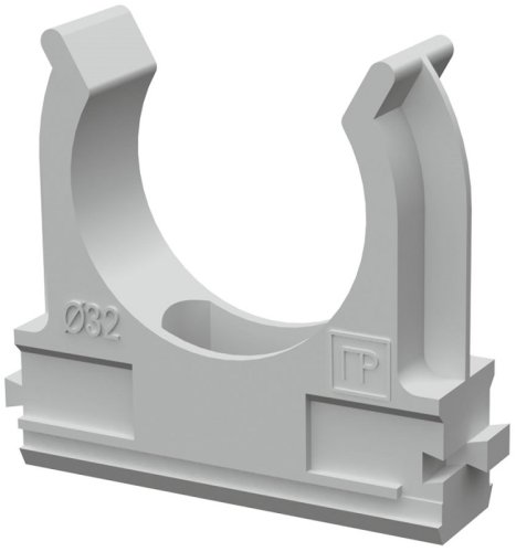 Клипса для гофры Промрукав Д=32 серый (уп. 50шт) картинка